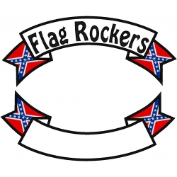 CONFEDERATE BANNER ROCKER